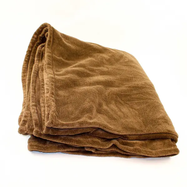 JC Penney Home Collection Solid Brown Throw Blanket 100% Polyester 101" x 90"