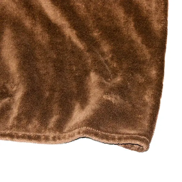 JC Penney Home Collection Solid Brown Throw Blanket 100% Polyester 101" x 90"