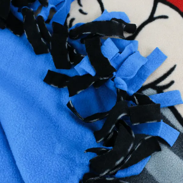 Unbranded "Popeye The Sailor Man" Blue No Sew Fleece Tie Throw Blanket 39" x 54"