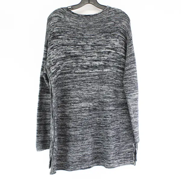 Ellen Tracy Black/White Color Long Sleeve Woven Sweater Women's Size XL