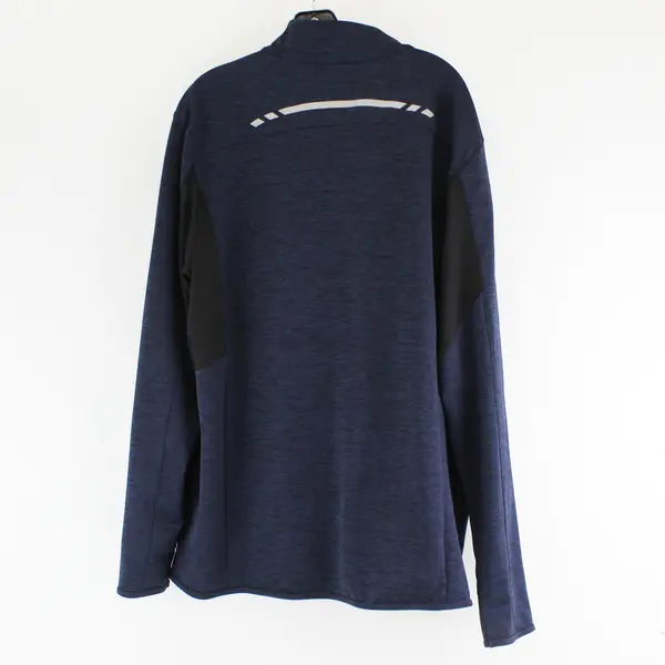 Ideology Blue/Black Long Sleeve Zip Up Jacket Activewear 100% Polyester Men XXL