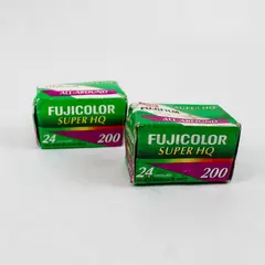 Lot of 2 Fujifilm Super HQ 200 35mm 24exp Color Film - New Sealed