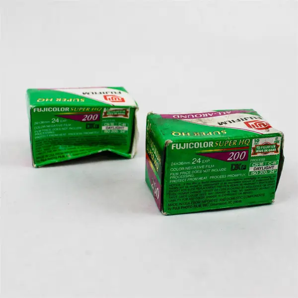 Lot of 2 Fujifilm Super HQ 200 35mm 24exp Color Film - New Sealed