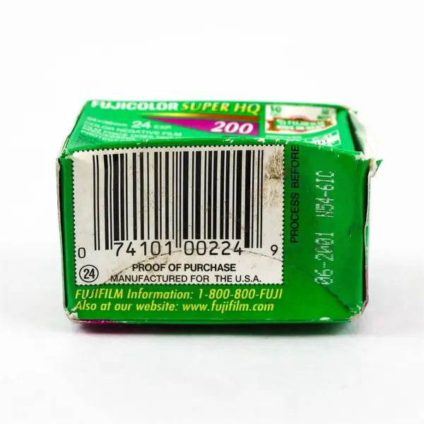 Lot of 2 Fujifilm Super HQ 200 35mm 24exp Color Film - New Sealed