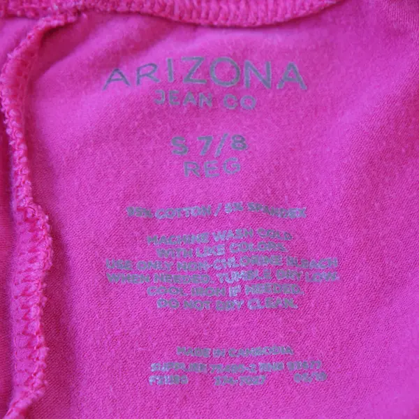 Arizona Jean Co. Hot Pink Leggings Girls' Size Small 7/8