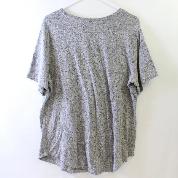 Old Navy Gray Marled Knit Short-Sleeved Top Women's XL