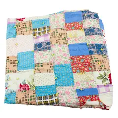 Antique 1930's - 40's Feed Sack Quilt for Repair Restoration
