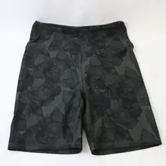 Balance Collection Women's M Grove Green Floral High Waisted Bermuda Shorts