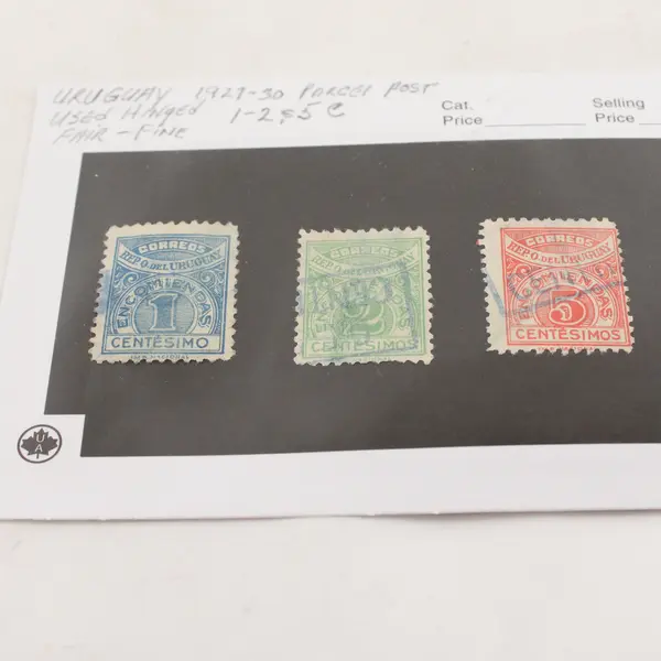 Lot Of 4 Uruguay Stamps Used Hinged 1920s 1930s
