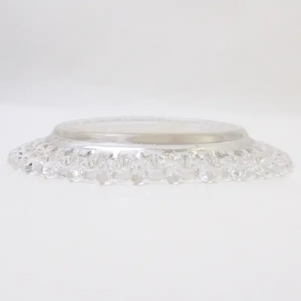Early American Pressed Glass Child's Plate Egg & Dart "Mary Had a Little Lamb"