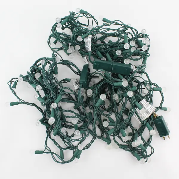 Lot Of 3 UL Warm White String Lights W/ Green Cord 2 YL-L2KC-22 & YL-LCK1-22R