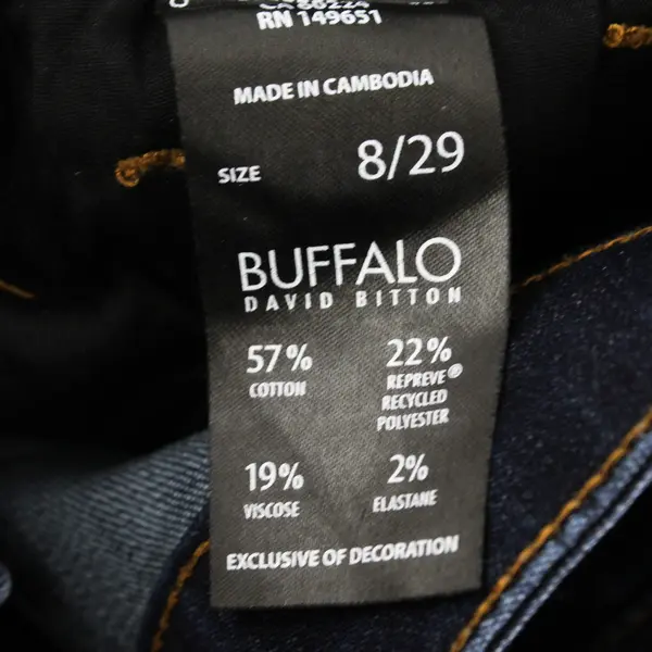 Buffalo David Bitton Mollie Dark Wash High-Rise Skinny Jeans Women's 8/29