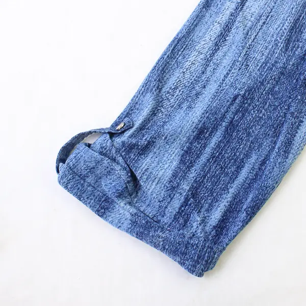 Cocomo Blue Roll-Tab Sleeve Top Women's 3X