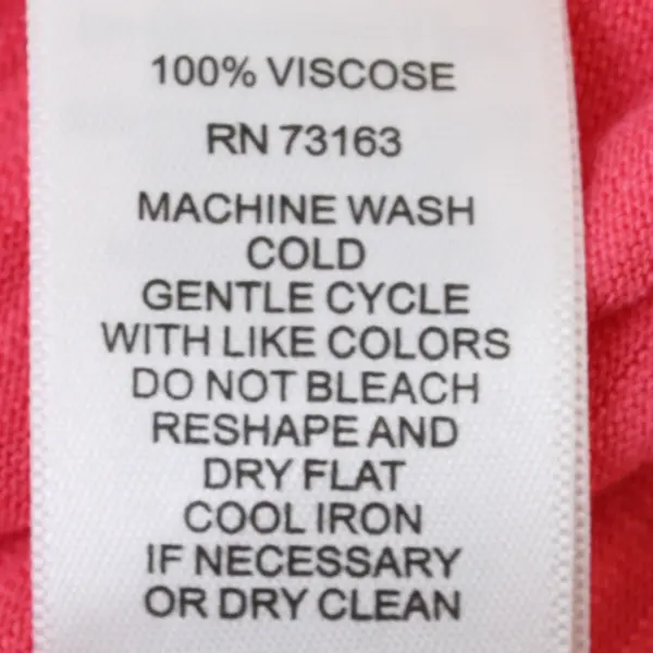 Cable & Gauge Pink Boat Neck Short-Sleeved Top Button Detail Women's 2X