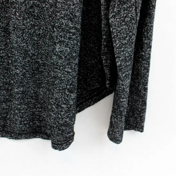 Old Navy Black/Gray Speckled Long Sleeve T-Shirt Top Women's Size Tall XXL