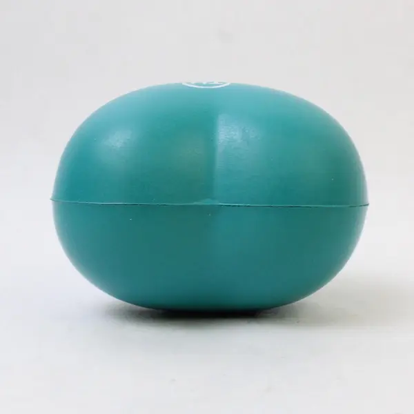 Lot of 6 Rubber Heart-Shaped Stress Reliever Balls, Aqua Blue 