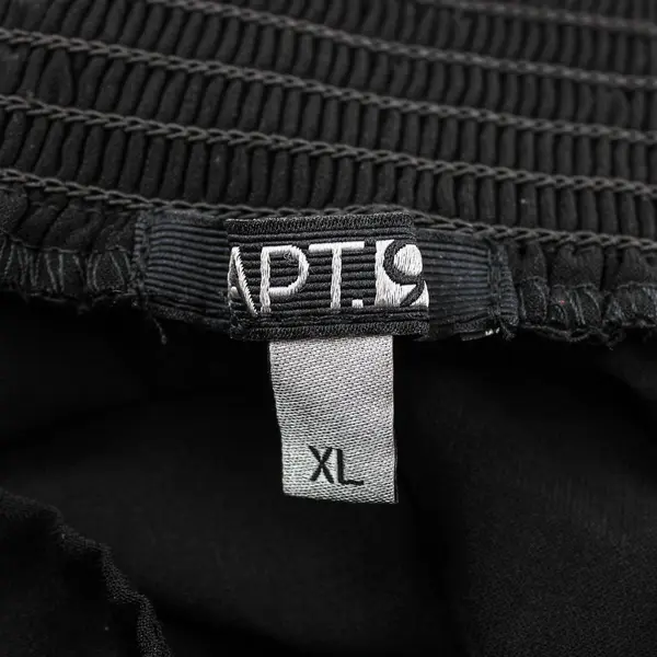 Apt 9 Solid Black Color Elastic Waistband Flowy Loose Fit Pants Women's Size XL