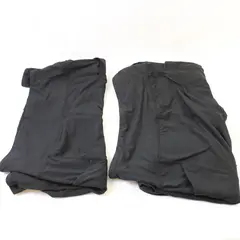 Lot of 2 Solid Black Activewear Leggings with Pockets Women's Size XL