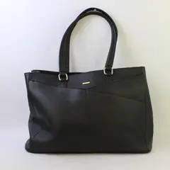 LOVEVOOK Black Purse Faux Leather Tote Bag w/Padded Laptop Compartment