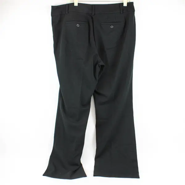 Ann Taylor LOFT Women's 14 Black Curvy Dress Trouser Straight Leg Dress Pants