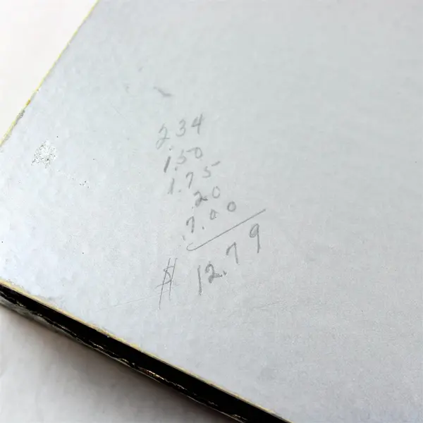 Vintage White & Wyckoff's Autocrat Vellum Cardboard Stationery Box Flawed