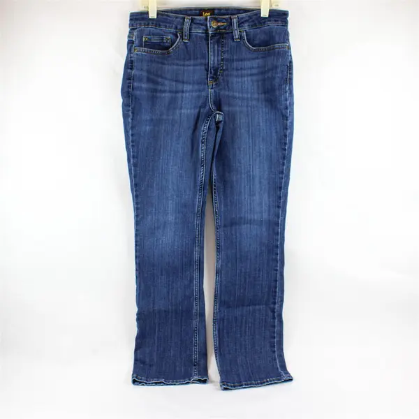 Lee Women's 8M (32x31) Medium Wash Mid-Rise Bootcut Denim Jeans