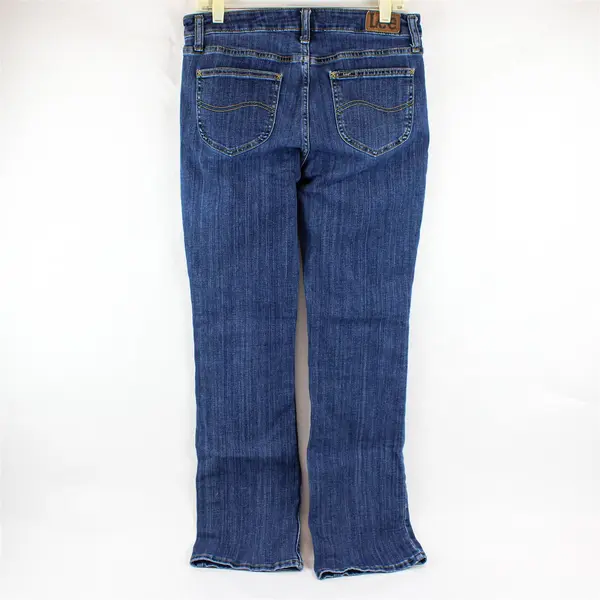Lee Women's 8M (32x31) Medium Wash Mid-Rise Bootcut Denim Jeans