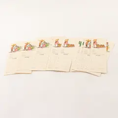 Lot of 16 Vintage Card Game Score Cards Mexico Bridge Canasta