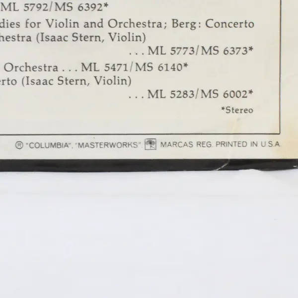  Bernstein Conducts Bartok 12" Vinyl Record