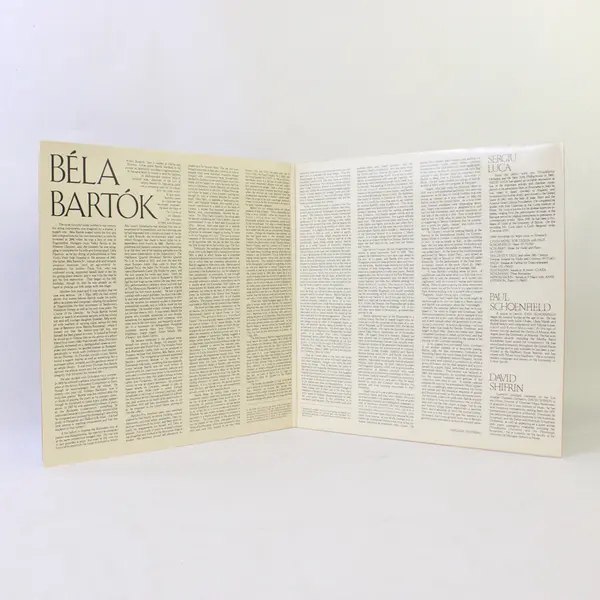 Bartok The Complete Music for Violin with Piano 2 12" Vinyl Records