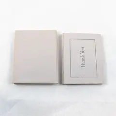 Set of 13 Creative Papers Beige Thank You Notecards with Envelopes