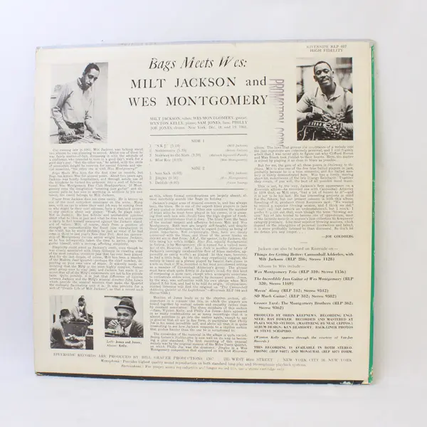 Bags Meets Wes! 12" Vinyl Record