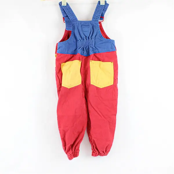 Circo Primary Color Colorblock Overalls Toddlers Size 3T