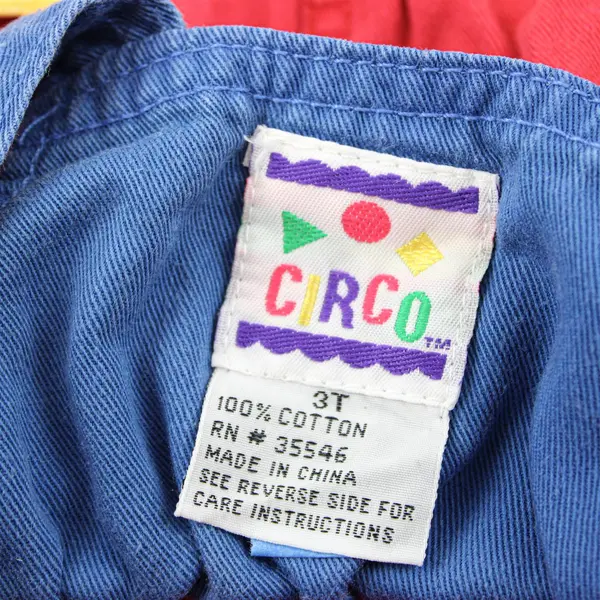 Circo Primary Color Colorblock Overalls Toddlers Size 3T
