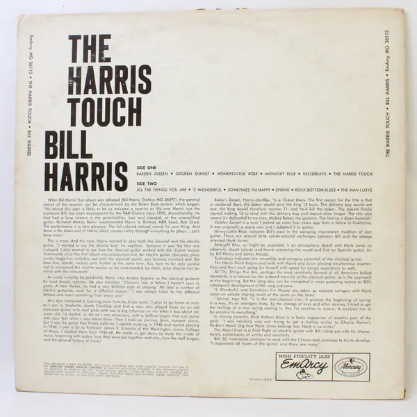  The Harris Touch  Featuring Bill Harris 12" Vinyl Record