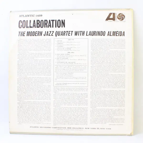 The Modern Jazz Quartet With Laurindo Almeida 12" Vinyl Record