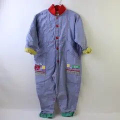 Vintage Train-Themed Applique Coveralls Baby's Size 24M Flawed