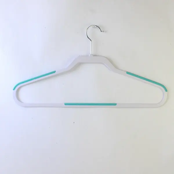 Lot of 9 Plastic Slip-Resistant Clothes Hangers 