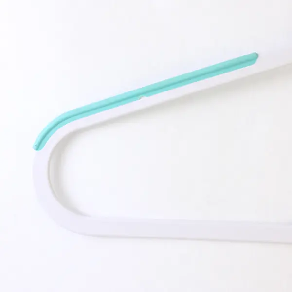 Lot of 9 Plastic Slip-Resistant Clothes Hangers 