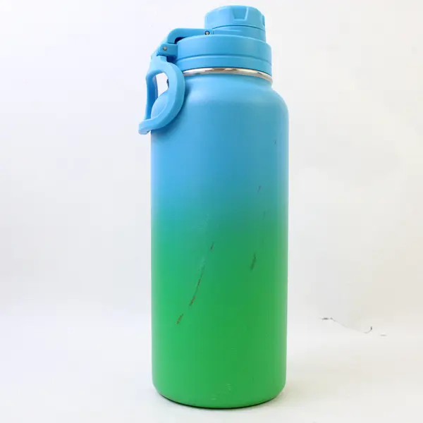 HydroPeak Blue/Green Double Wall Insulated Stainless Steel Water Bottle 32 Oz