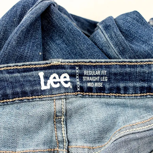 Lee Medium Wash Regular Fit Straight Leg Mid-Rise Jeans Women's 16M