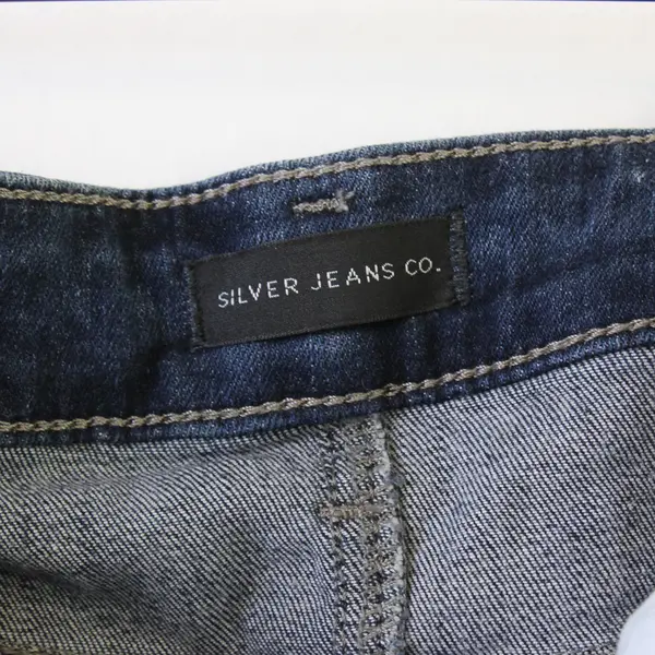 Silver Jeans Co. Dark Wash High-Rise Cuffed Denim Avery Short Women's Size 40