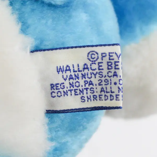 1982 Wallace Berrie Peyo Smurfette and Smurf Hugging Plush