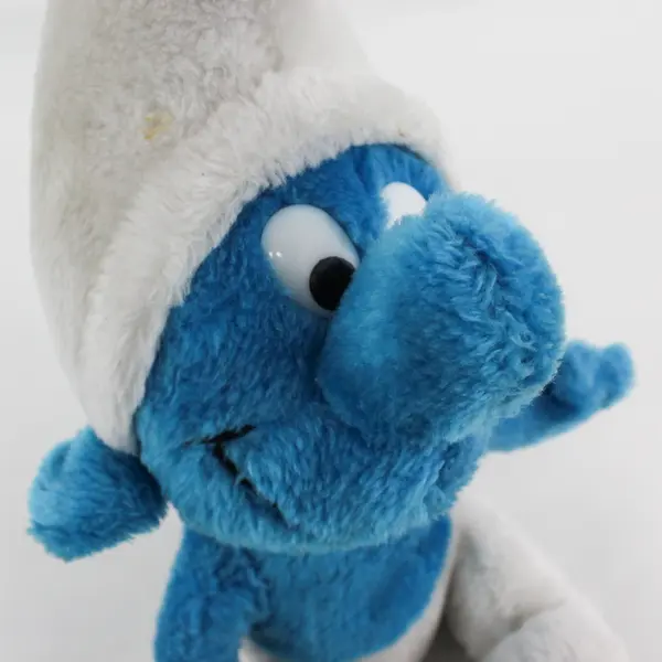 1979 Vintage Wallace Berrie Peyo SMURF Plush Figure 14" Sitting 
