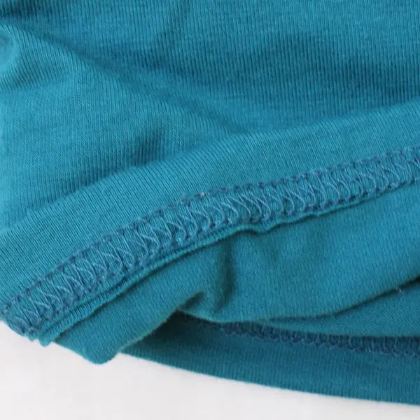 In'Voland Teal Blue Plunge Cowl Neck Short-Sleeved Top Women's 16W