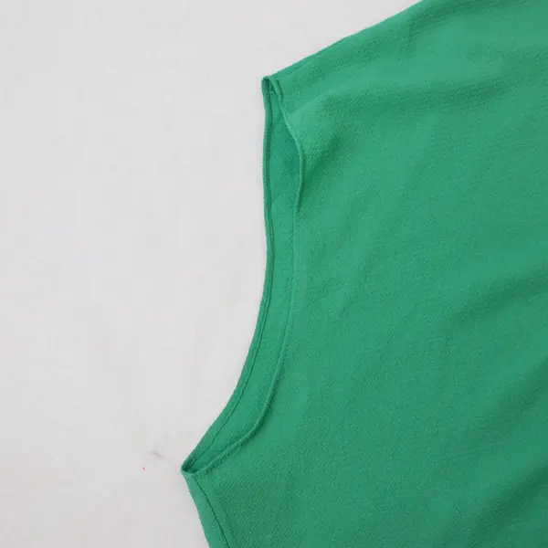 Mainstrip Green V-Neck Poncho Top Women's Large