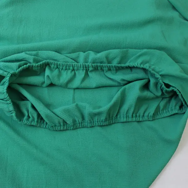 Mainstrip Green V-Neck Poncho Top Women's Large