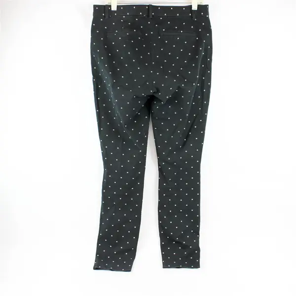 GAP Black and White Patterned Signature Skinny Ankle Jeans Women's Size 10 Tall