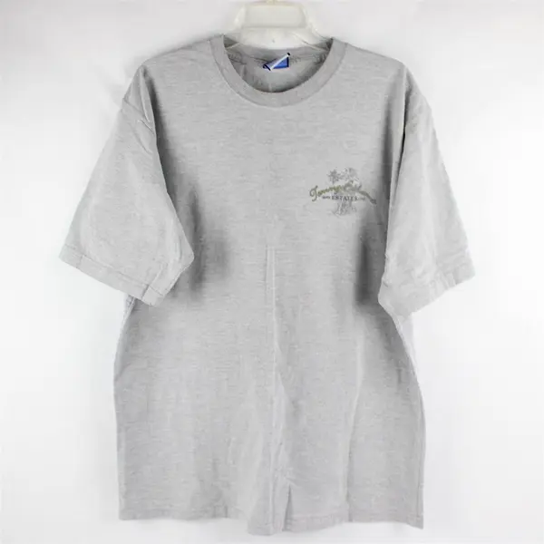 Tommy Bahama Estates Printed Solid Gray Short Sleeve T-Shirt Top Men's Size XL