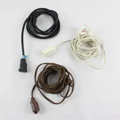 Lot of 3 Extension Cords Varied Lengths and Colors 8ft and 15ft Untested